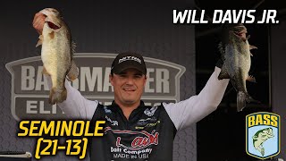 Bassmaster – Will Davis Jr. leads Day 1 of Bassmaster Elite at Lake Seminole with 21 pounds, 13 ounces