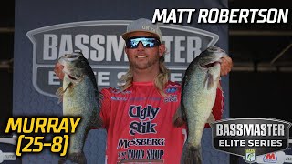 Bassmaster – Matt Robertson leads Day 1 of Bassmaster Elite at Lake Murray with 25 pounds, 8 ounces