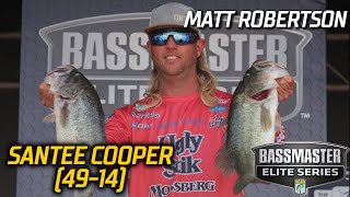 Bassmaster – Matt Robertson leads Day 2 of Bassmaster Elite at Santee Cooper with 49 pounds, 14 ounces