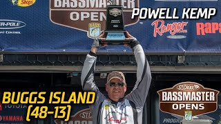 Bassmaster – Bassmaster OPEN: Powell Kemp wins at Buggs Island with 48 pounds, 13 ounces