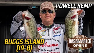 Bassmaster – Bassmaster OPEN: Powell Kemps leads Day 1 at Buggs Island with 19 pounds, 8 ounces