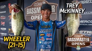 Bassmaster – Bassmaster OPEN: Trey McKinney leads Day 1 at Wheeler Lake with 21 pounds, 15 ounces