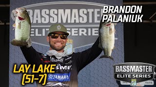 Bassmaster – Brandon Palaniuk leads Day 3 of Bassmaster Elite at Lay Lake with 51 pounds, 7 ounces