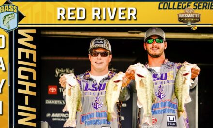 Bassmaster – Weigh-in: Day 1 of 2023 Strike King Bassmaster College Series at Red River