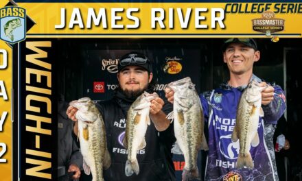 Bassmaster – Weigh-in: Day 2 of 2023 Strike King Bassmaster College Series at James River