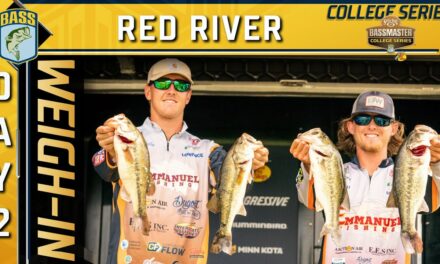 Bassmaster – Weigh-in: Day 2 of 2023 Strike King Bassmaster College Series at Red River