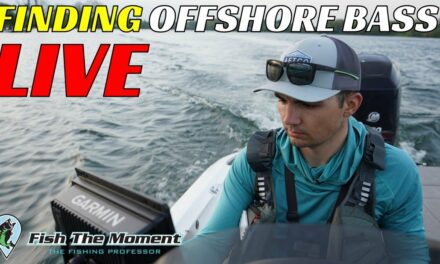 2 Hours of Live Post-Spawn Offshore Bass Fishing | Side Imaging, Down Imaging, Livescope, Mapping