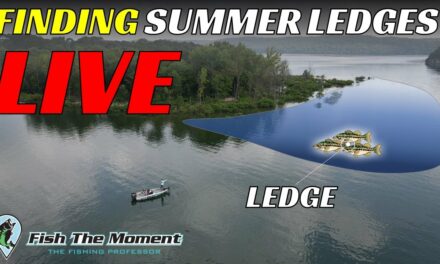2 Hours of Summer Ledge Fishing For Offshore Bass | Side Imaging, Down Imaging, Livescope, Mapping