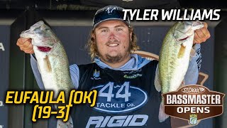 Bassmaster – Bassmaster OPEN: Tyler Williams leads Day 1 at Lake Eufaula, Oklahoma with 19 pounds, 3 ounces