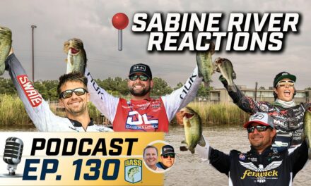 Bassmaster – Daily reaction of the Sabine River (Ep. 130 Bassmaster Podcast)