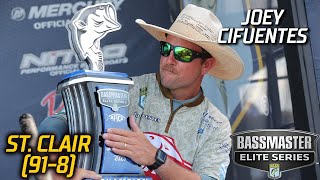 Bassmaster – Joey Cifuentes wins 2023 Bassmaster Elite at Lake St. Clair with 91 pounds, 8 ounces