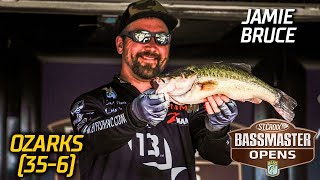 Bassmaster – Bassmaster OPEN: Jamie Bruce leads Day 2 at Lake of the Ozarks with 35 lbs, 6 oz