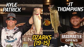 Bassmaster – Bassmaster OPEN: Kyle Patrick + JT Thompkins share Day 1 lead at Lake of the Ozarks (19 lbs, 15 oz)