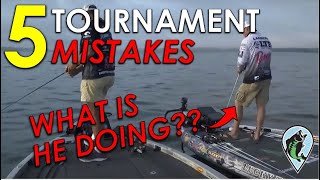 Top 5 Mistakes Tournament Fisherman ALWAYS Make | Bass Fishing Tournament Instruction and Tips