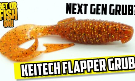 Amazing ACTION from this SMALL Bass Fishing Lure Keitech Flapper Grub