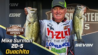 Bassmaster – OPEN: Mike Surman leads Day 1 at Lake Ouachita with 20 pounds, 5 ounces