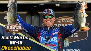 Bassmaster – OPEN: Scott Martin leads Day 2 at Lake Okeechobee with 58 pounds, 15 ounces