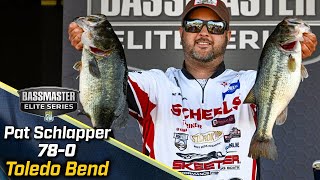 Bassmaster – Pat Schlapper leads Day 3 of Bassmaster Elite at Toledo Bend with 78 pounds
