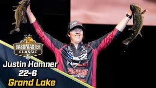 Bassmaster – Justin Hamner leads Day 1 of 2024 Bassmaster Classic at Grand Lake with 22 pounds, 6 ounces