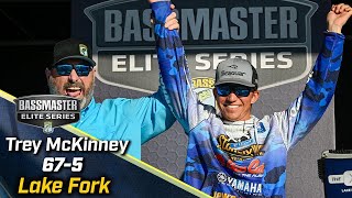 Bassmaster – Trey McKinney leads Day 2 at Lake Fork with 67 pounds, 5 ounces
