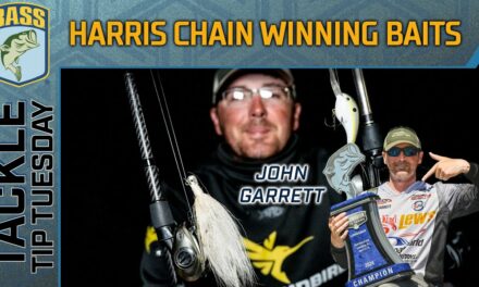 Bassmaster – John Garrett's shell bed bait rotation at the Harris Chain