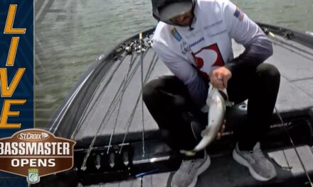Bassmaster – Josh Butler capping his flurry with a 3 pounder