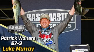 Bassmaster – Patrick Walters leads Day 3 of Bassmaster Elite at Lake Murray with 67 pounds, 3 ounces